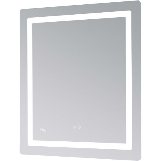 Зеркало Lidz Kubis (KU2) 700х800 с LED-подсветкой Touch, с антизапотеванием, с диммером, рег. яркости LD78LF904708048447