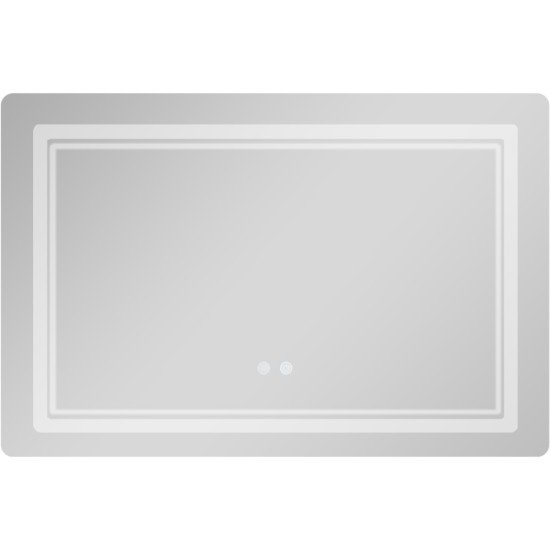 Зеркало Qtap Cardinal (CA2) 800х600 с LED-подсветкой Touch, с антизапотеванием, с диммером, рег. темп. цвета (3000-6500K) QT0478C806048457