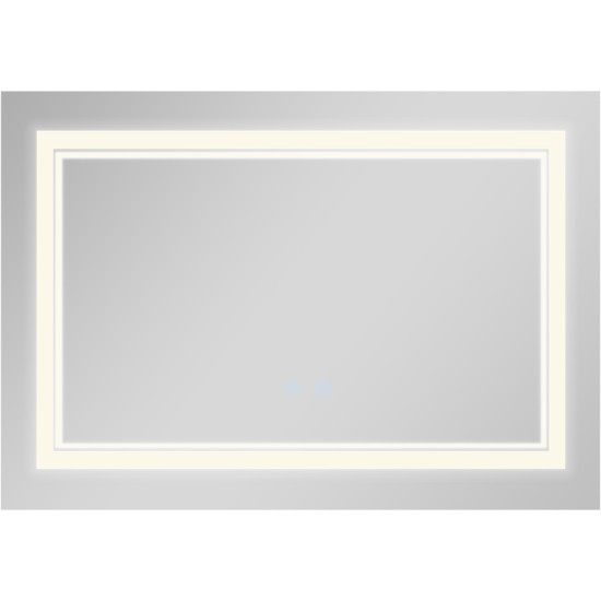 Дзеркало Qtap Cardinal (CA1) 800х600 з LED-підсвічуванням Touch, з антизапотіванням, з димером, рег. темп. кольору (3000-6500K) QT0478C8060