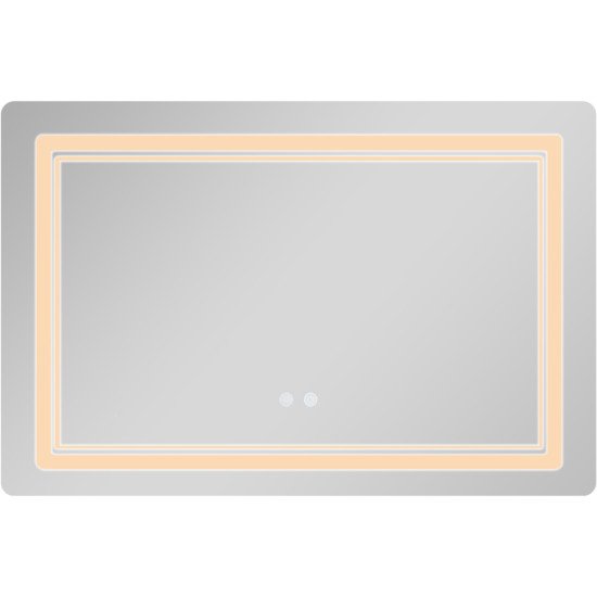 Зеркало Qtap Cardinal (CA2) 800х600 с LED-подсветкой Touch, с антизапотеванием, с диммером, рег. темп. цвета (3000-6500K) QT0478C806048457
