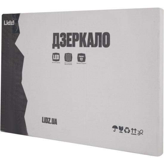 Дзеркало Lidz Orion (OR2) 600х800 з LED-підсвічуванням Touch, з антизапотіванням, з димером, рег. яскравості LDOR60080049292