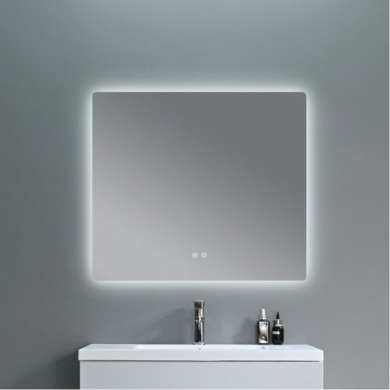Зеркало Qtap Taurus (TA2) 1200×800 мм с LED-подсветкой Touch, с антизапотеванием, с диммером, рег. темп. цвета (3000-6500K) QTTAU120080048960