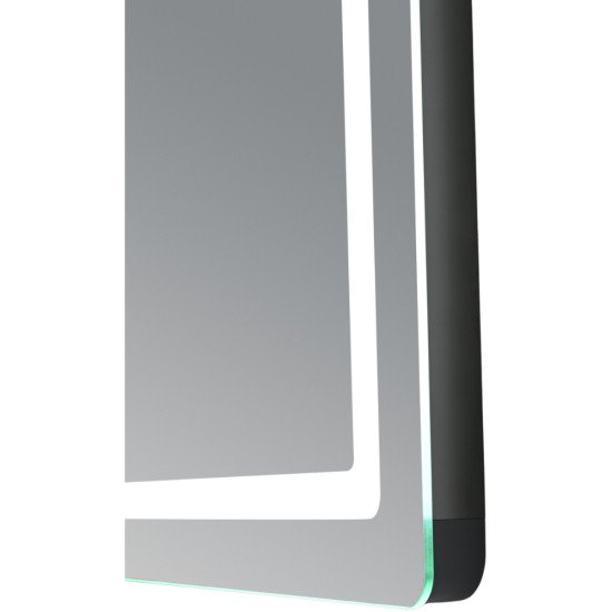 Дзеркало Qtap Mideya (MI2) 600х800 з годинником, з LED-підсвічуванням Touch, з антизапотіванням, димером, рег. яскравості QTMID100080049267