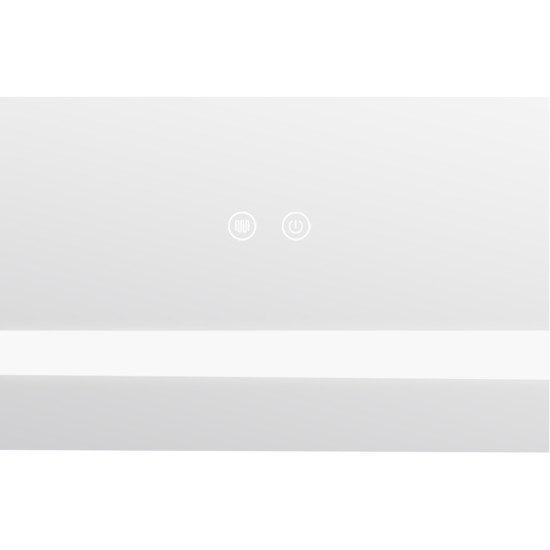 Дзеркало Lidz Kubis (KU1) 700х600 з LED-підсвічуванням Touch, з антизапотіванням, з димером, рег. яскравості LDKU60070049285