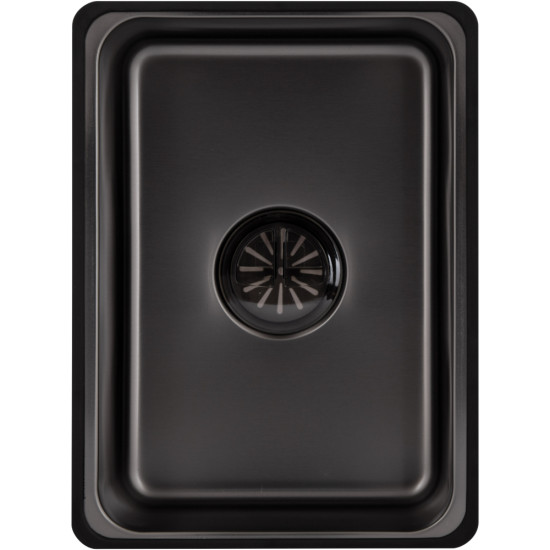 Мойка для кухни интегрированная Lidz Handmade H6845HB Decor Black PVD Honeycomb 3,0/1,0 мм LDH6845HDECBLM49445