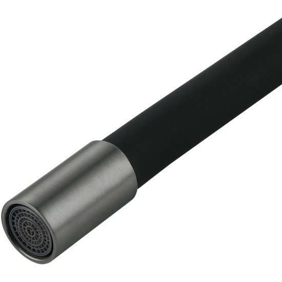 Смеситель для кухни Lidz Aria 015F3 (k35) с гибким изливом LDARI015F3BGRP49564 Graphite/Black