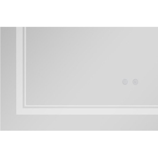 Зеркало Qtap Cardinal (CA1) 800х500 с LED-подсветкой Touch, с антизапотеванием, с диммером, рег. темп. цвета (3000-6500K) QT0478C5080