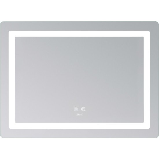 Дзеркало Lidz Kubis (KU2) 700х500 з LED-підсвічуванням Touch, з антизапотіванням, з димером, рег. яскравості LD78LF90448486