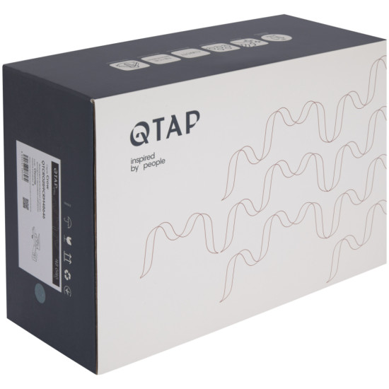 Змішувач для ванни Qtap Crow з душовим гарнітуром QTCRO259CRM48646 Chrome