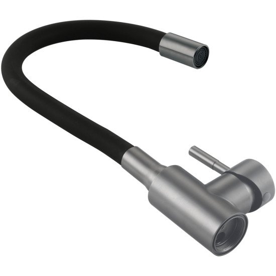 Смеситель для кухни Lidz Aria 015F3 (k35) с гибким изливом LDARI015F3BGRP49564 Graphite/Black