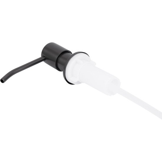 Дозатор для миючого засобу Lidz Acsis LA30 Brushed Black PVD, круглий LDACSLA30BLM49827