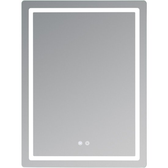 Дзеркало Qtap Mideya (MI2) 600х800 з LED-підсвічуванням Touch, з антизапотіванням, димером, рег. яскравості QT2078F6080