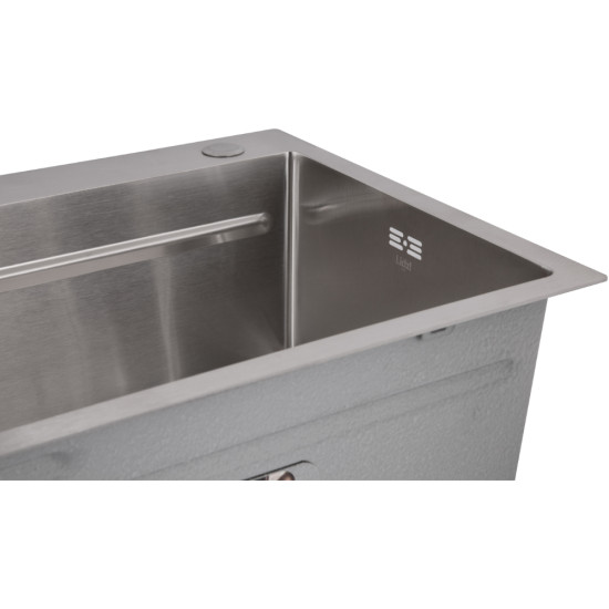 Мойка для кухни интегрированная Lidz Handmade H7545 Brushed Steel 3,0/1,0 мм LDH7545BRU49457