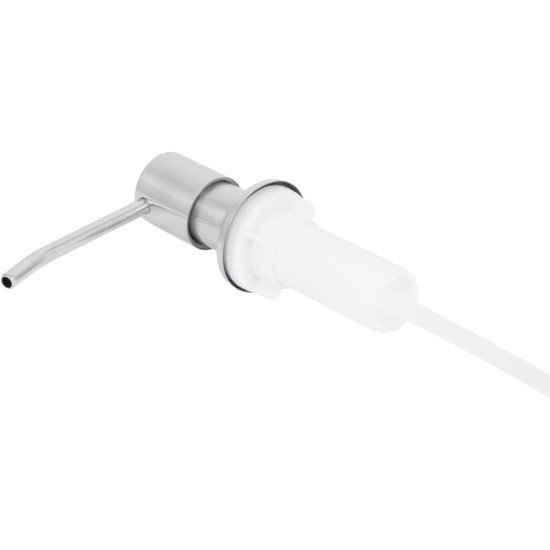 Дозатор для миючого засобу Lidz Acsis LA29 Brushed Steel, круглий LDACSLA29BRU49828