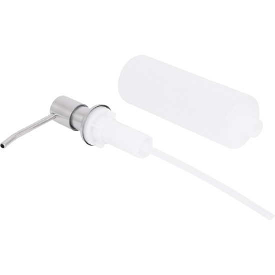 Дозатор для миючого засобу Lidz Acsis LA29 Brushed Steel, круглий LDACSLA29BRU49828