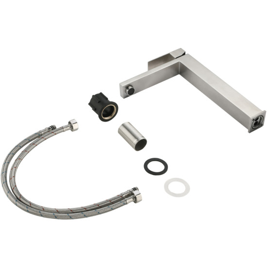 Змішувач для раковини високий Lidz Helix 001FH (k35) LDHEL001FHNKS49179 Nickel