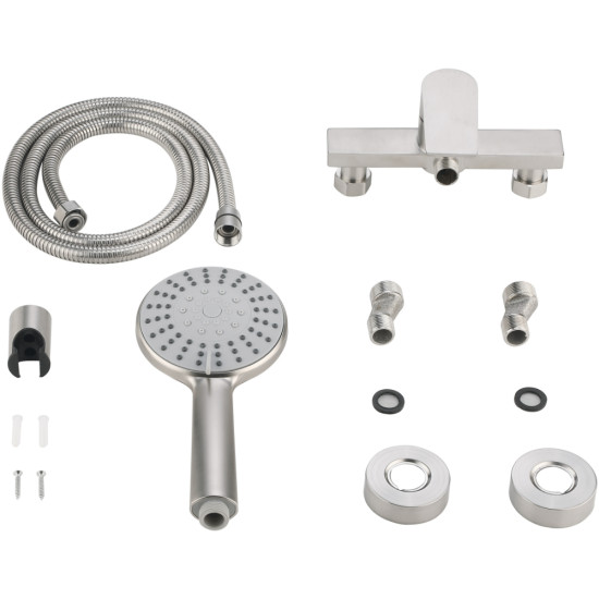 Змішувач для душу Lidz Nexus 010 (k35) LDNEX010NKS49188 Nickel