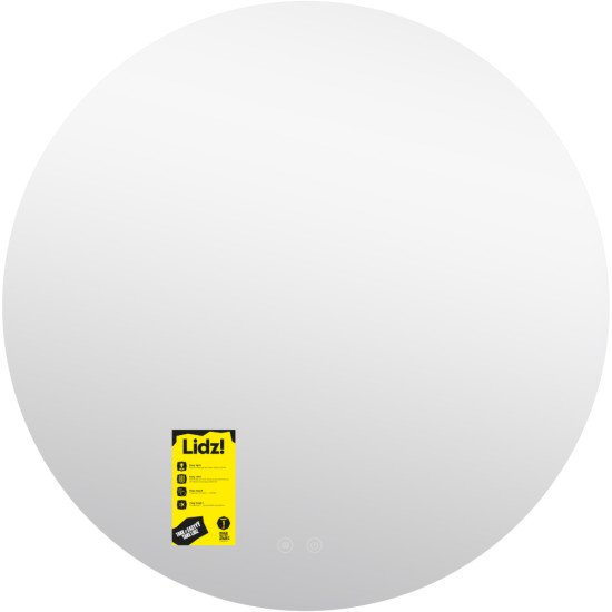 Дзеркало Lidz Astra R600 з LED-підсвічуванням Touch, з антизапотіванням, з димером, рег. яскравості LDASR60049289
