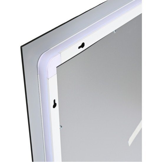 Дзеркало Qtap Taurus (TA1) 1000×800 мм з LED-підсвічуванням Touch, з антизапотіванням, з димером, рег. темп. кольору (3000-6500K) QTTAU100080048956