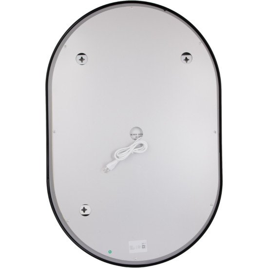 Зеркало Qtap Scorpio (SC1) с LED-подсветкой Touch, с антизапотеванием, с диммером, рег. темп. цвета (3000-6500K) Black QTSC600900