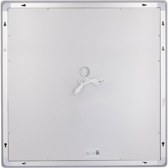 Дзеркало Lidz Kubis (KU2) 700х700 з LED-підсвічуванням Touch, з антизапотіванням, з димером, рег. яскравості LDKU70070049288