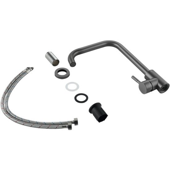 Смеситель для кухни Lidz Aria 015F1 (k35) LDARI015F1GRP49558 Graphite