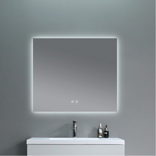 Дзеркало Qtap Taurus (TA1) 1200×800 мм з LED-підсвічуванням Touch, з антизапотіванням, з димером, рег. темп. кольору (3000-6500K) QTTAU120080048958