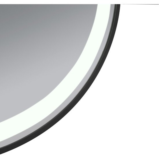 Дзеркало Qtap Gemini 800х700 з LED-підсвічуванням Touch, з антизапотіванням, з димером, рег. темп. кольору (3000-6500K) QT2578R8072B