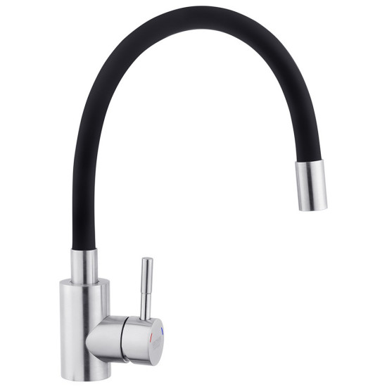 Смеситель для кухни с гибким изливом Kroner KRP Edelstahl Klassisch - ESG035BLK