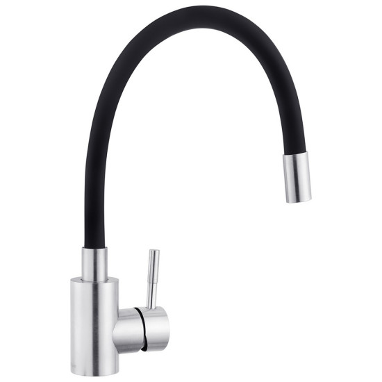 Смеситель для кухни с гибким изливом Kroner KRP Edelstahl Klassisch - ESG035BLK