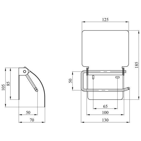 Держатель для туалетной бумаги Kroner KRM Rizze - ACC302