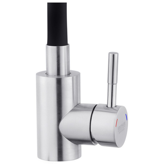 Смеситель для кухни с гибким изливом Kroner KRP Edelstahl Klassisch - ESG035BLK