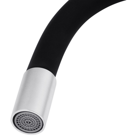 Смеситель для кухни с гибким изливом Kroner KRP Edelstahl Klassisch - ESG035BLK
