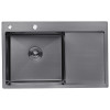Кухонная мойка Kroner KRP Schwarze - 7849LHM PVD (3.0/1.0 мм)