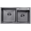 Кухонная мойка Kroner KRP Schwarze - 7843ZHM PVD (3.0/1.0 мм)
