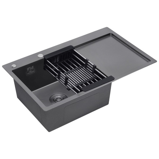 Набор 3в1 Kroner KRP Schwarze - 7849LHM PVD (3.0/1.0 мм) + Kroner KRP Spender - 026 + Kroner KRP Edelstahl Klassisch - PVD03817BLK