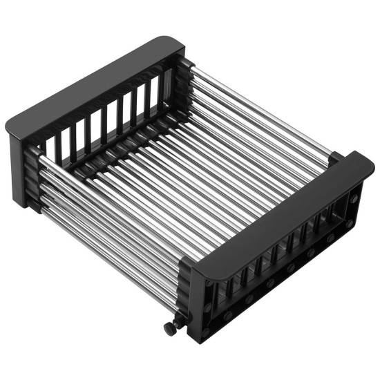 Комплект кухонная мойка Kroner Schwarze-6050HM PVD + смеситель Ersel - GRP03393BLK + дозатор Spender-026