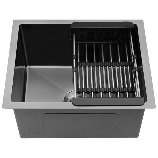 Кухонная мойка Kroner KRP Schwarze - 4843HM PVD (3.0/1.0 мм)