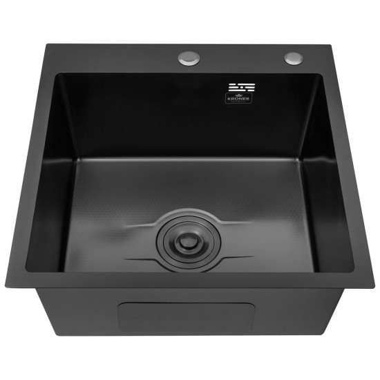 Кухонная мойка Kroner KRP Derby - 5050HM PVD (2,5/0,5 мм)