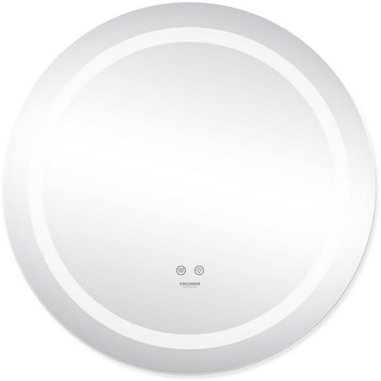 Дзеркало Kroner KRP Spiegel R2 - 6060 з LED-підсвічуванням та антизапотіванням