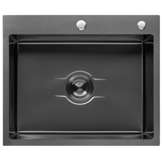 Кухонная мойка Kroner KRP Derby - 6050HM PVD (2,5/0,5 мм)