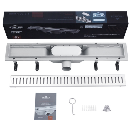 Трап линейный Kroner KRP Harz S70 Sektion