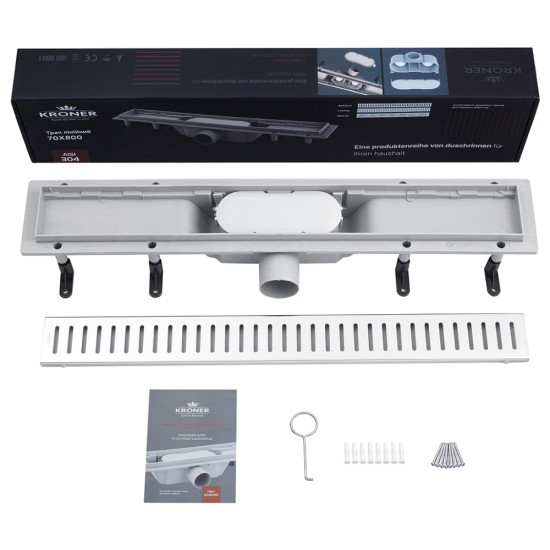 Трап линейный Kroner KRP Harz S80 Sektion