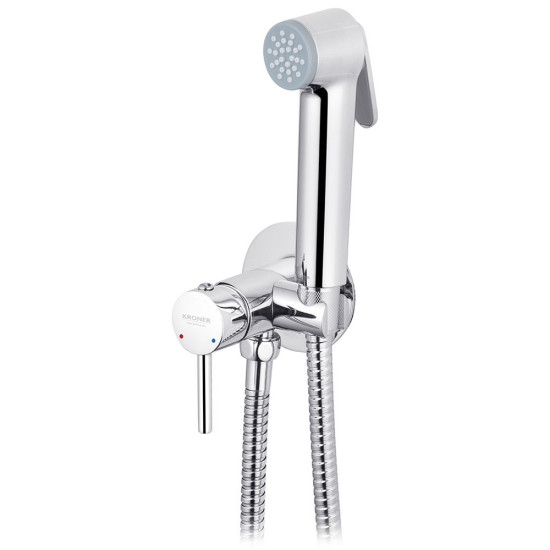 Набор для гигиенического душа скрытого монтажа со смесителем Kroner KRP Bidet - C082