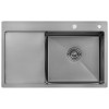 Кухонная мойка Kroner KRP Schwarze - 7849RHM PVD (3.0/1.0 мм)
