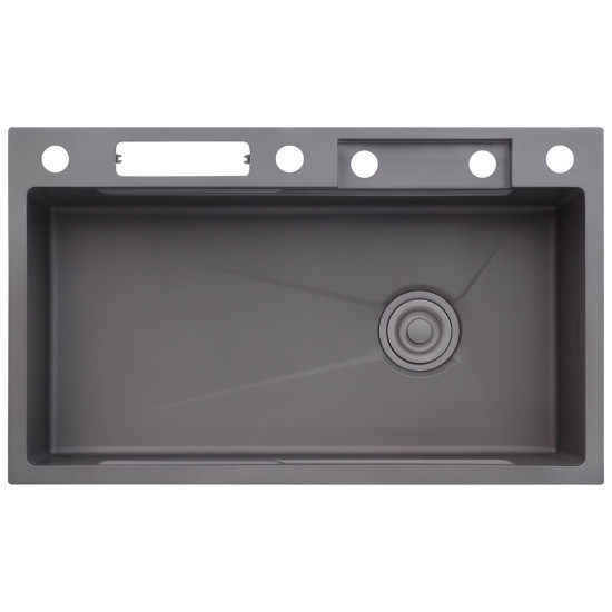 Кухонная мойка Kroner KRP Schwarze - SET7545NG PVD (3.0/0.8 мм)
