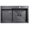 Кухонная мойка Kroner KRP Schwarze - 7848RHM PVD (3.0/1.0 мм)