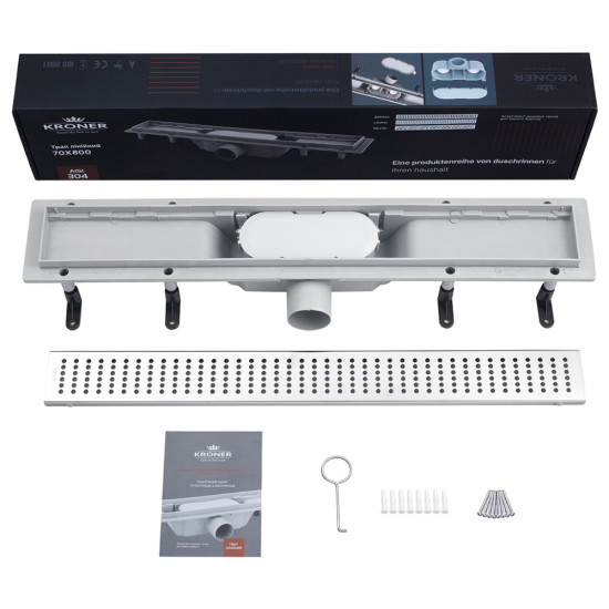 Трап линейный Kroner KRP Harz L80 Löcher