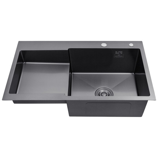 Набор 3в1 Kroner KRP Schwarze - 7848RHM PVD (3.0/1.0 мм) + Kroner KRP Spender - 026 + Kroner KRP Edelstahl Klassisch - PVD03917
