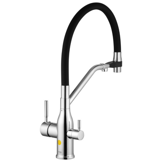 Смеситель для кухни с подключением к фильтру Kroner KRP Kuche - C03816BLK